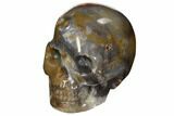 Polished, Colorful Agate Skull #112193-2